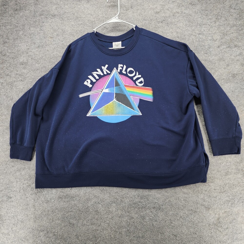 Pink Floyd Sweatshirt Womens 2X Long Sleeve Blue